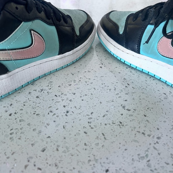 Air Jordan 1 Low SE 'Tropical Twist' Big Boys Sz 5.5 EUC Teal - Picture 9 of 11